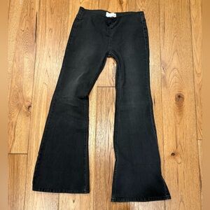 Newbury Kustom Black Flare Jeans